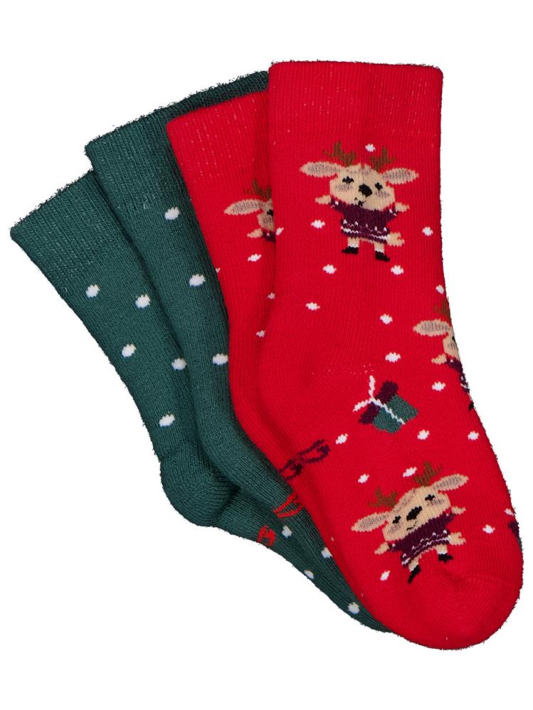 Civil Baby Geyik Havlu 6-18 Ay 2'li Bebek Erkek Çorap Set