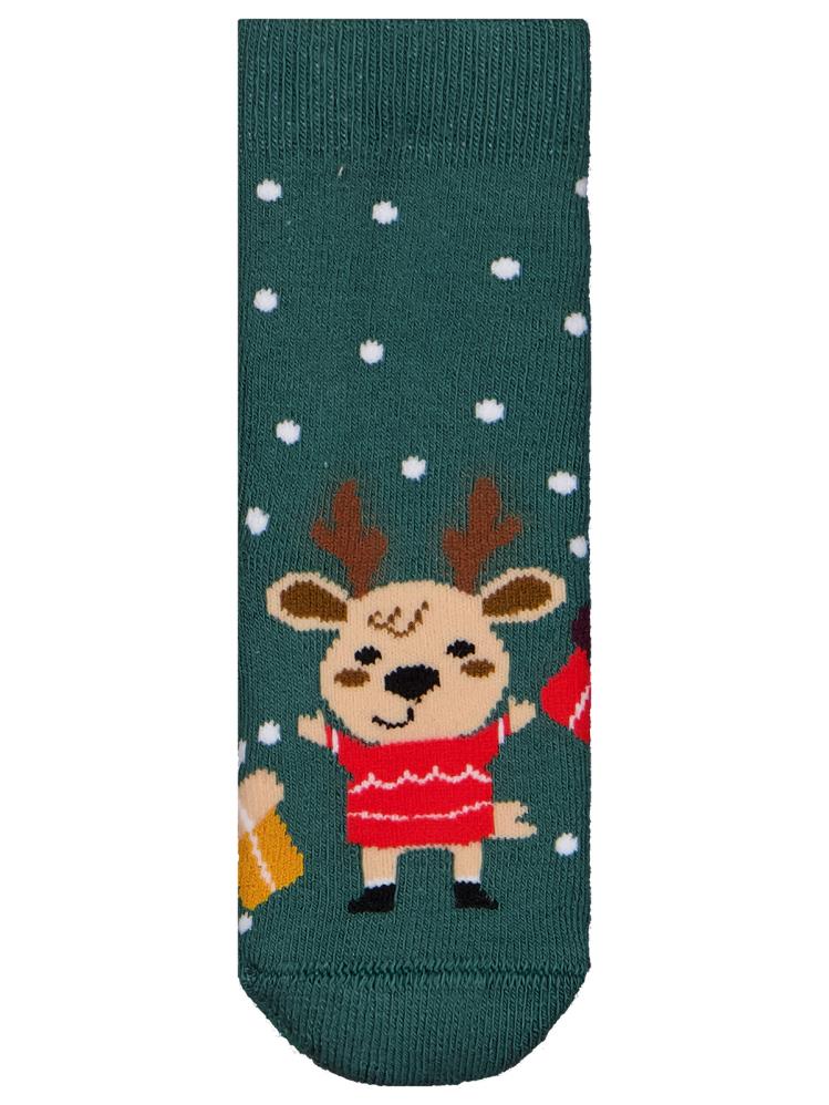 Civil Baby Geyik Havlu 6-18 Ay 2'li Bebek Erkek Çorap Set