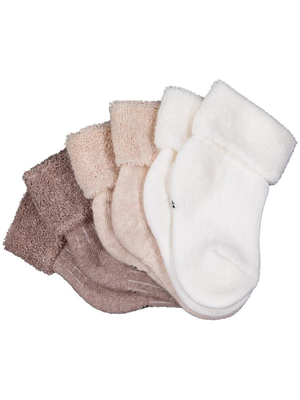 Civil Baby Basic Derbili Kıvrık Havlu 6-18 Ay 3'lü Bebek Erkek Çorap Set