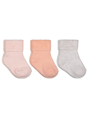 Civil Baby Basic Kıvrık Havlu 6-18 Ay 3'lü Bebek Kız Çorap Set