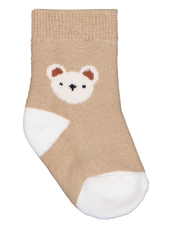 Civil Baby Mini Bear Havlu 6-18 Ay 2'li Bebek Erkek Çorap Set