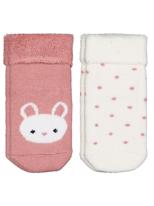 Civil Baby Mini Bunny Kıvrık Havlu 6-18 Ay 2'li Bebek Kız Çorap Set