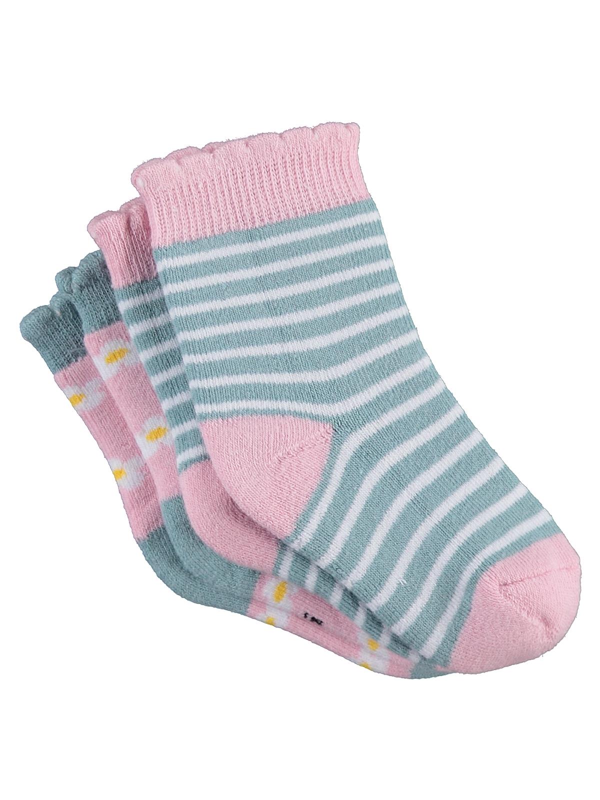 Civil Baby Flower Havlu 6-18 Ay 2'li Bebek Kız Çorap Set