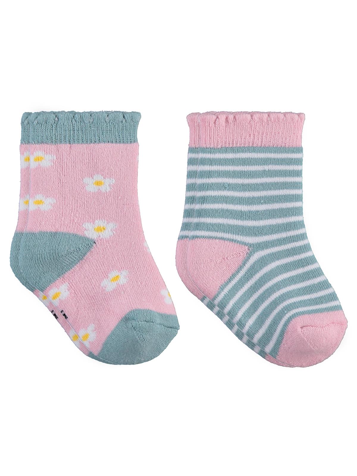 Civil Baby Flower Havlu 6-18 Ay 2'li Bebek Kız Çorap Set