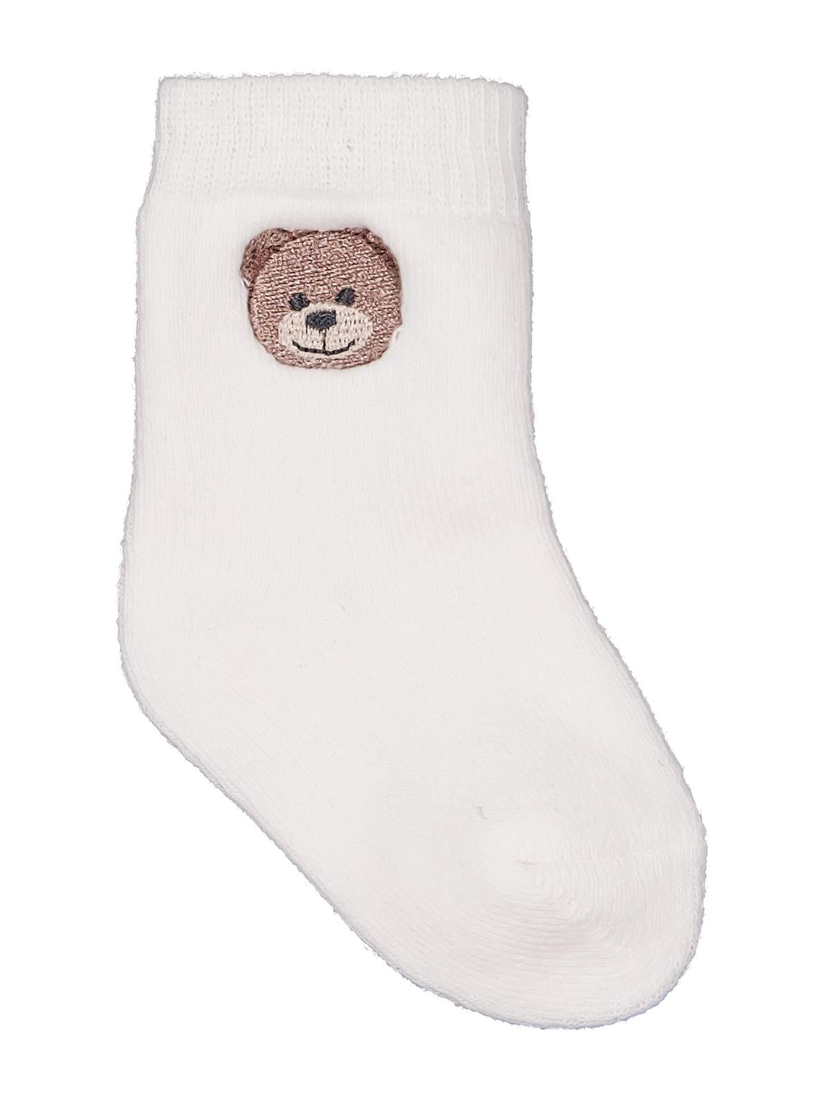 Civil Baby Nakışlı Kıvrık Havlu 6-18 Ay 3'lü Bebek Erkek Çorap Set