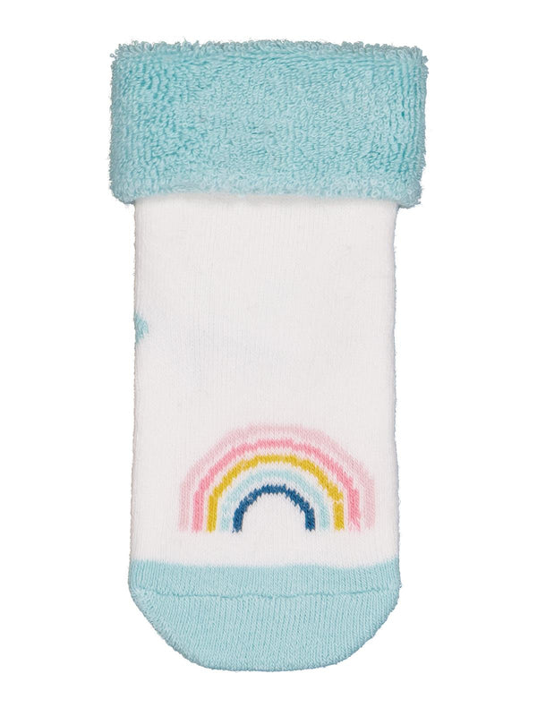 Civil Baby Rainbow Kıvrık Havlu 6-18 Ay 2'li Bebek Kız Çorap Set