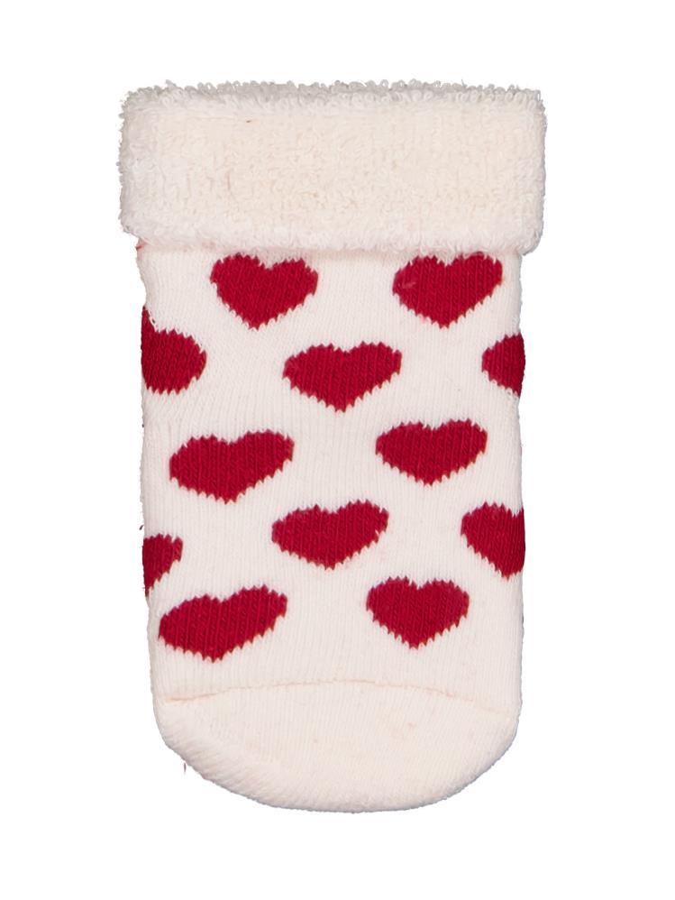 Civil Baby Kalp Kıvrık Havlu 6-18 Ay 2'li Bebek Kız Çorap Set