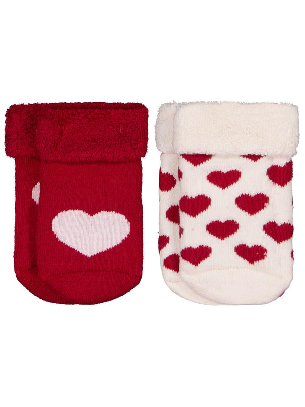 Civil Baby Kalp Kıvrık Havlu 6-18 Ay 2'li Bebek Kız Çorap Set