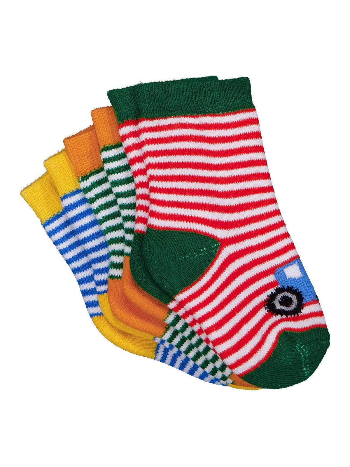 Civil Baby Kamyon Havlu 6-18 Ay 3'lü Bebek Erkek Çorap Set