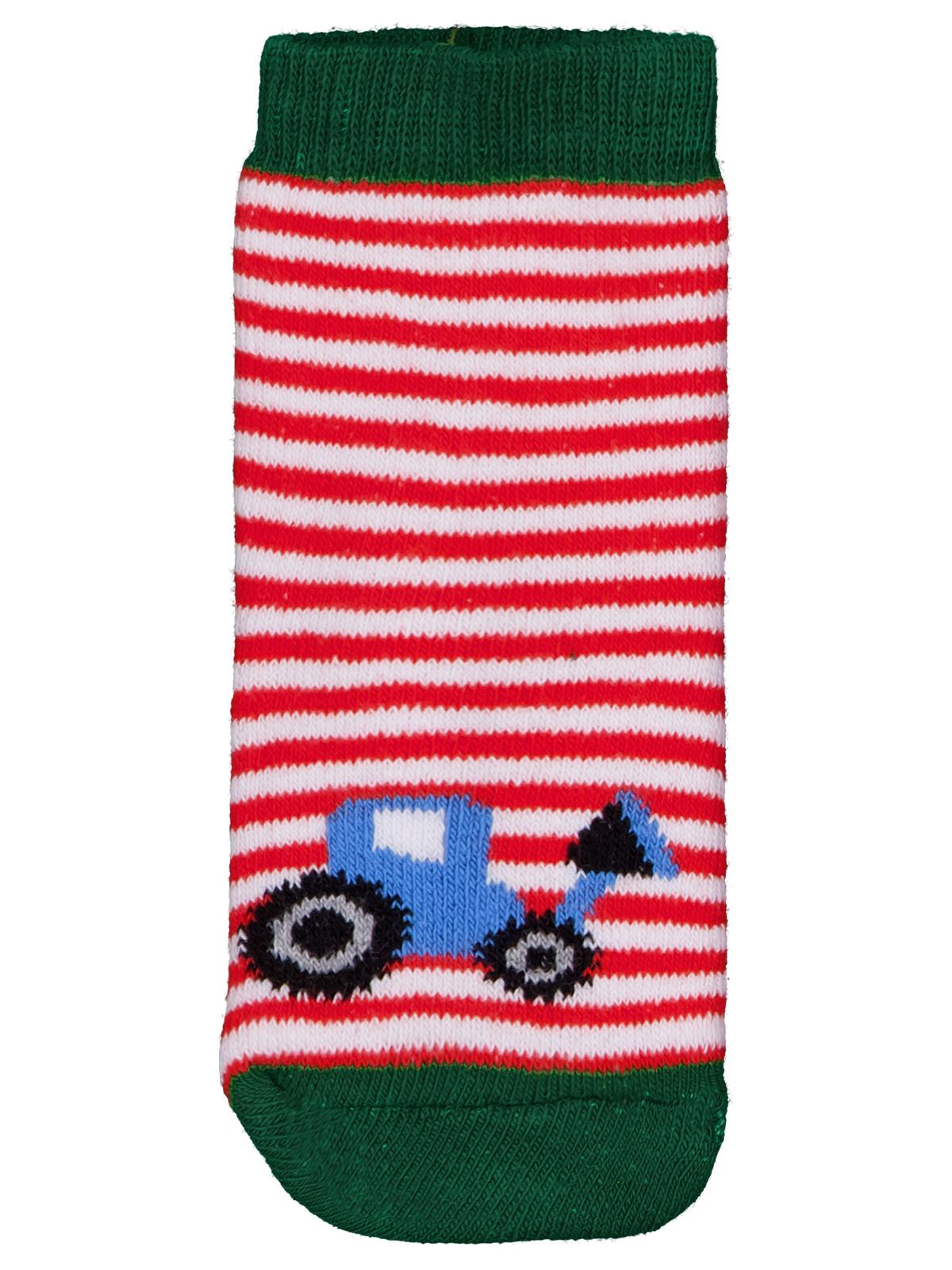 Civil Baby Kamyon Havlu 6-18 Ay 3'lü Bebek Erkek Çorap Set