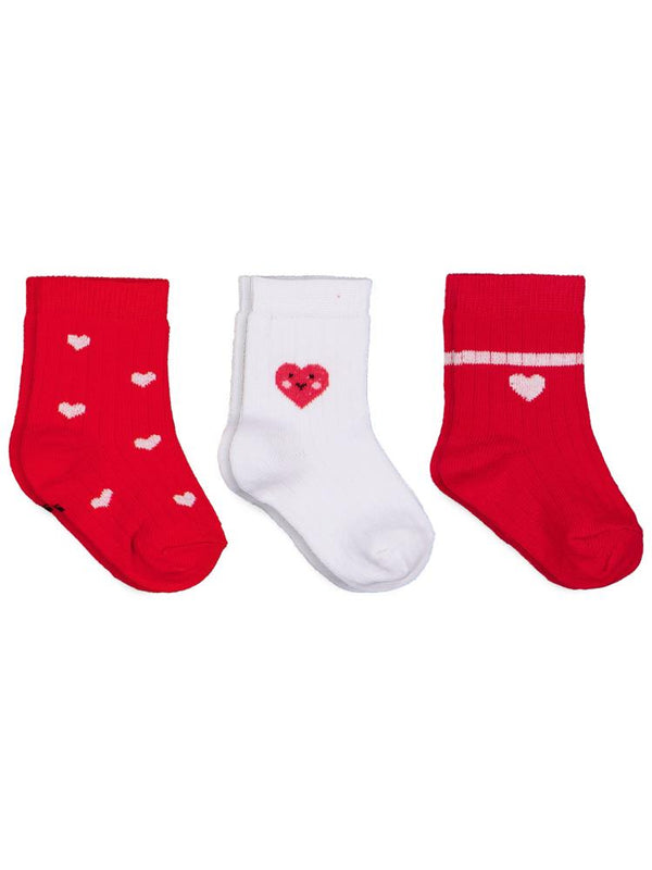 Civil Baby Kalp 3'lü 6-18 Ay Bebek Kız Çorap Set