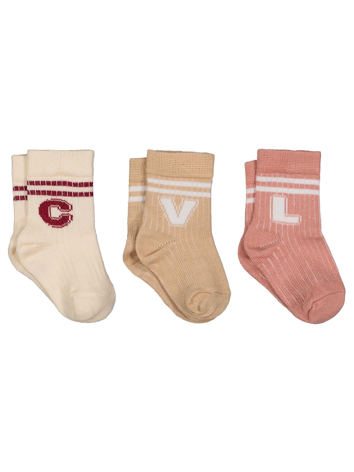 Civil Baby CVL 3'lü 6- Bebek Kız Çorap Set