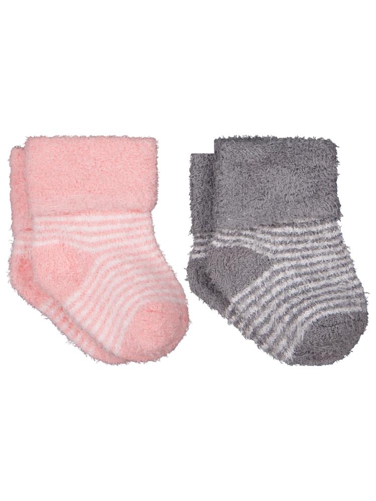 Civil Baby Yumoş İp Kıvrık 6-18 Ay 2'li Bebek Kız Çorap Set