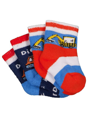 Civil Baby İş Makinesi Havlu 6-18 Ay 2'li Bebek Erkek Çorap Set