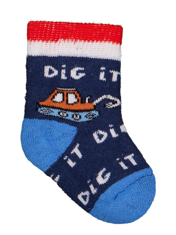 Civil Baby İş Makinesi Havlu 6-18 Ay 2'li Bebek Erkek Çorap Set