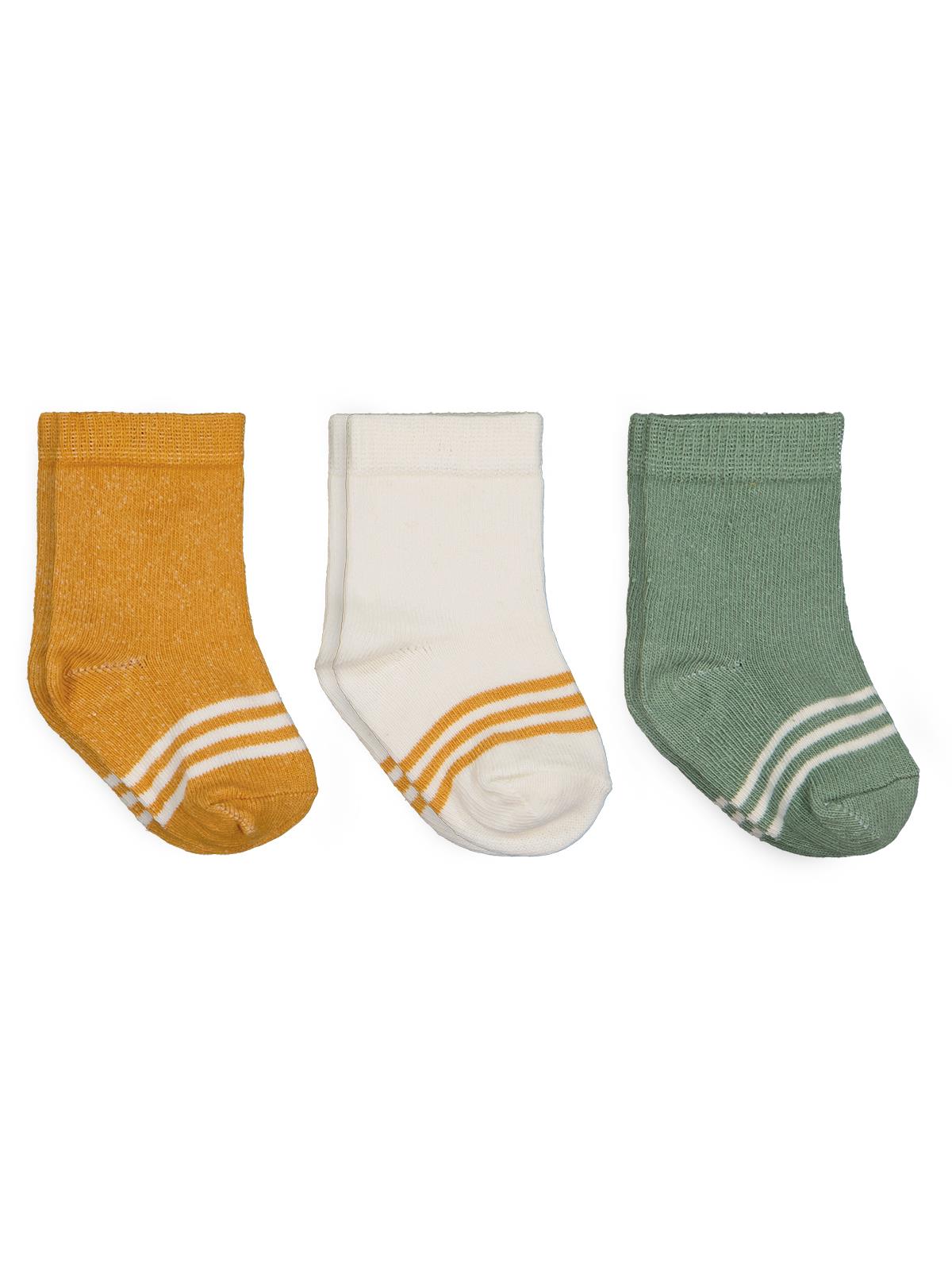 Civil Baby Basic Çizgili 3'lü 6-18 Ay Bebek Erkek Çorap Set