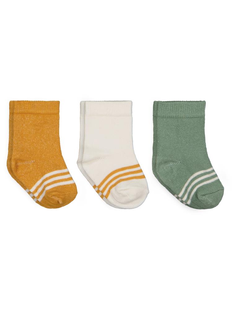 Civil Baby Basic Çizgili 3'lü 6-18 Ay Bebek Erkek Çorap Set