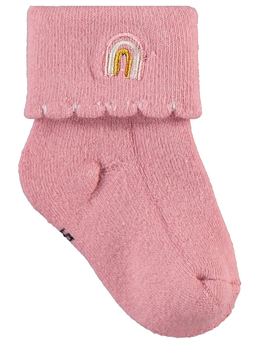 Civil Baby Nakışlı Kıvrık Havlu 6-18 Ay 3'lü Bebek Kız Çorap Set