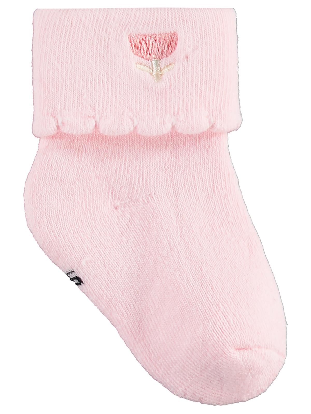 Civil Baby Nakışlı Kıvrık Havlu 6-18 Ay 3'lü Bebek Kız Çorap Set