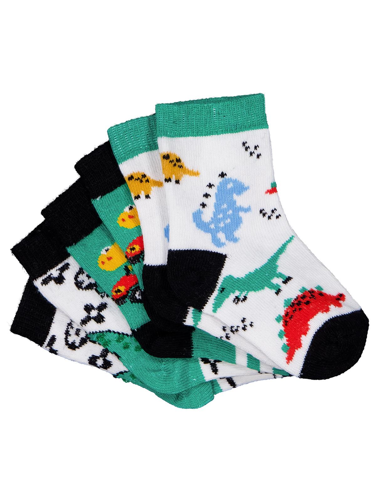 Civil Baby Dinazor 3'lü 6-18 Ay Bebek Erkek Çorap Set