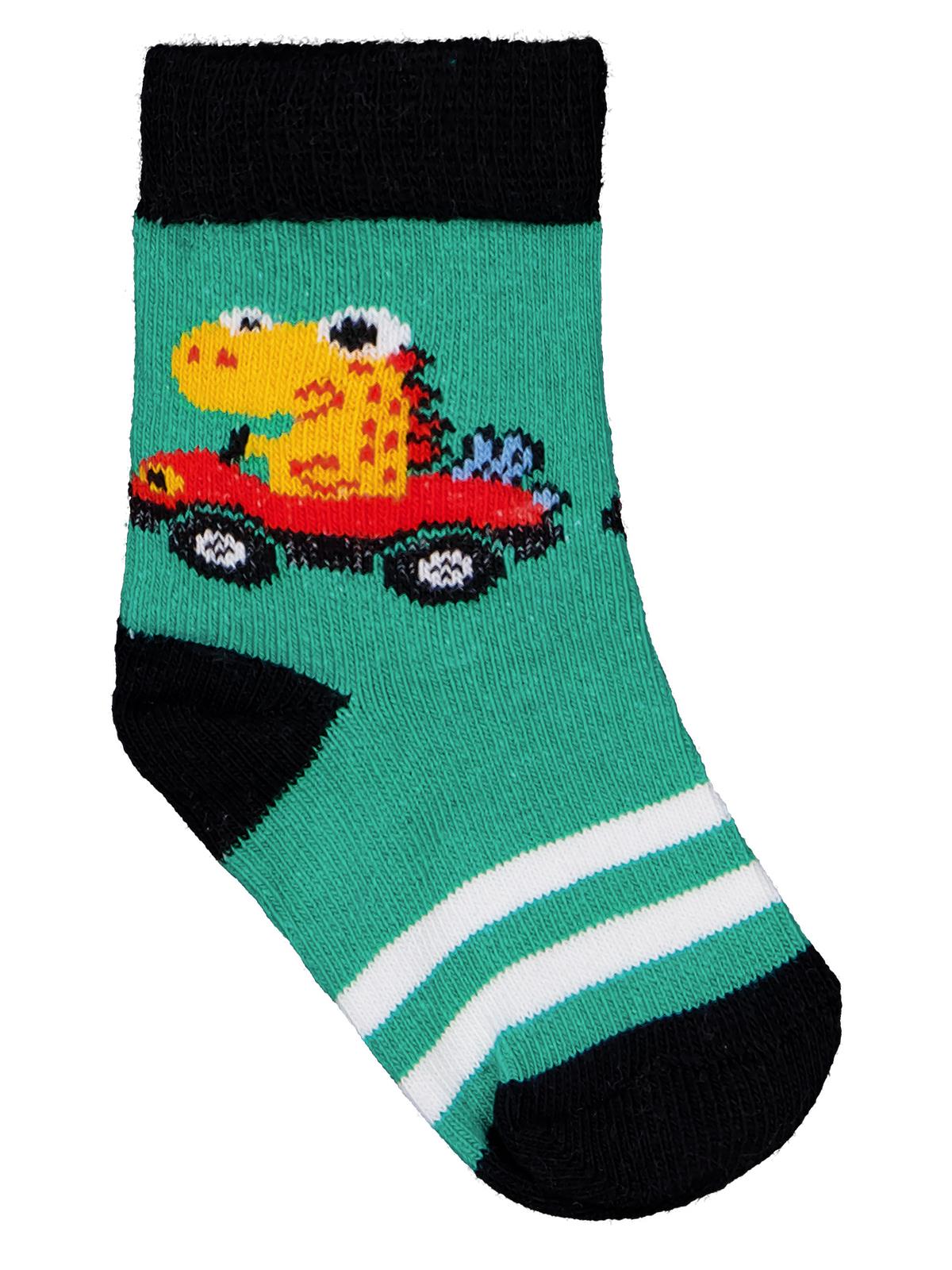 Civil Baby Dinazor 3'lü 6-18 Ay Bebek Erkek Çorap Set