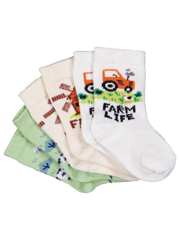 Civil Baby Farm 3'lü 6-18 Ay Bebek Erkek Çorap Set