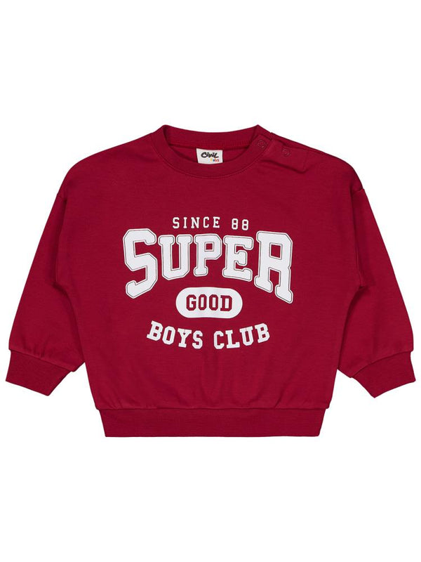 Civil Baby Super Good Baskılı 6-18 Ay Takım - Bordo