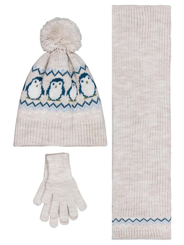 Civil Baby 6-18 Ay Atkı Bere Eldiven Set - Gri