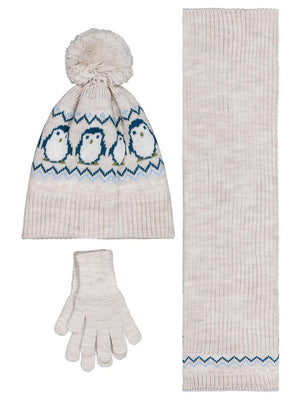 Civil Baby 6-18 Ay Atkı Bere Eldiven Set - Gri