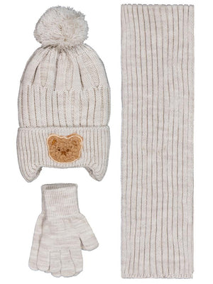 Civil Baby 6-18 Ay Atkı Bere Eldiven Set - Gri