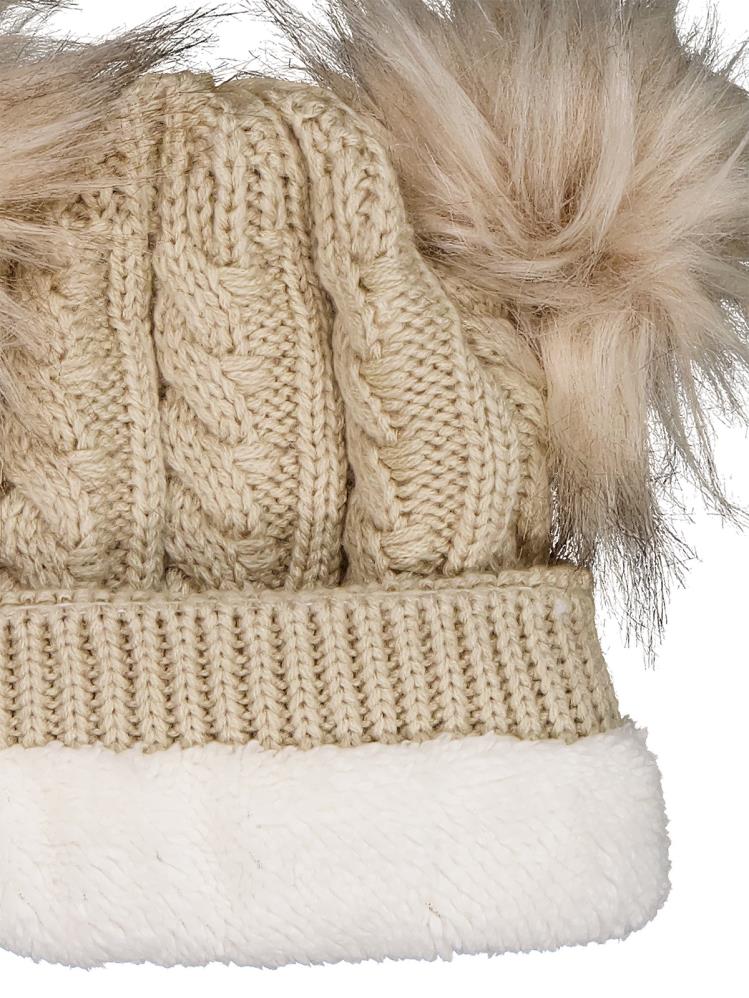 Civil Girls 6-9 Yaş Atkı Bere Eldiven Set - Bej