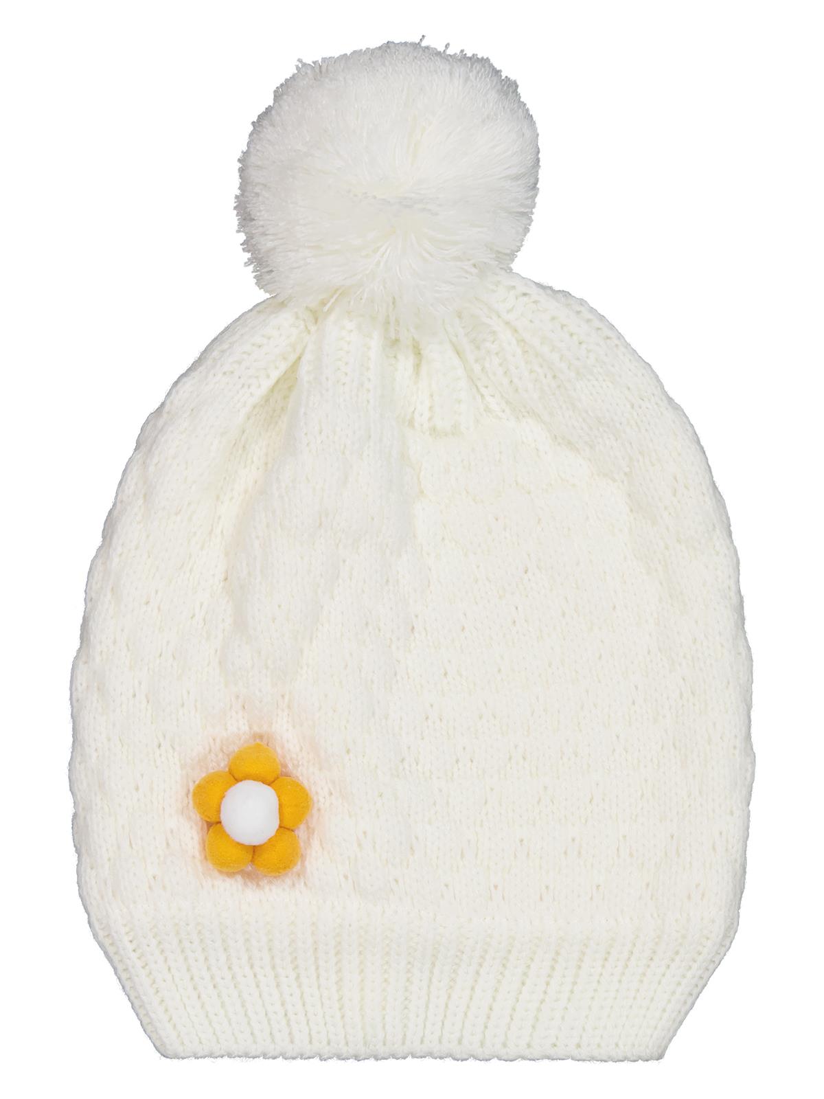 Civil Girls 2-5 Yaş Atkı Bere Eldiven Set - Beyaz