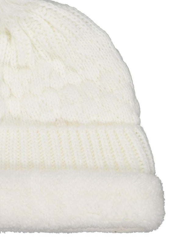 Civil Girls 2-5 Yaş Atkı Bere Eldiven Set - Beyaz