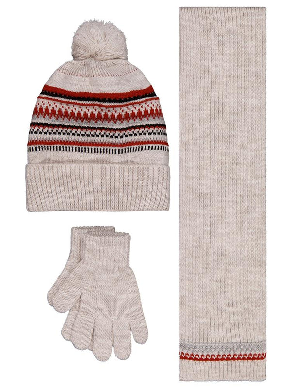 Civil Boys 6-9 Yaş Atkı Bere Eldiven Set - Gri