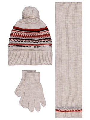 Civil Boys 6-9 Yaş Atkı Bere Eldiven Set - Gri