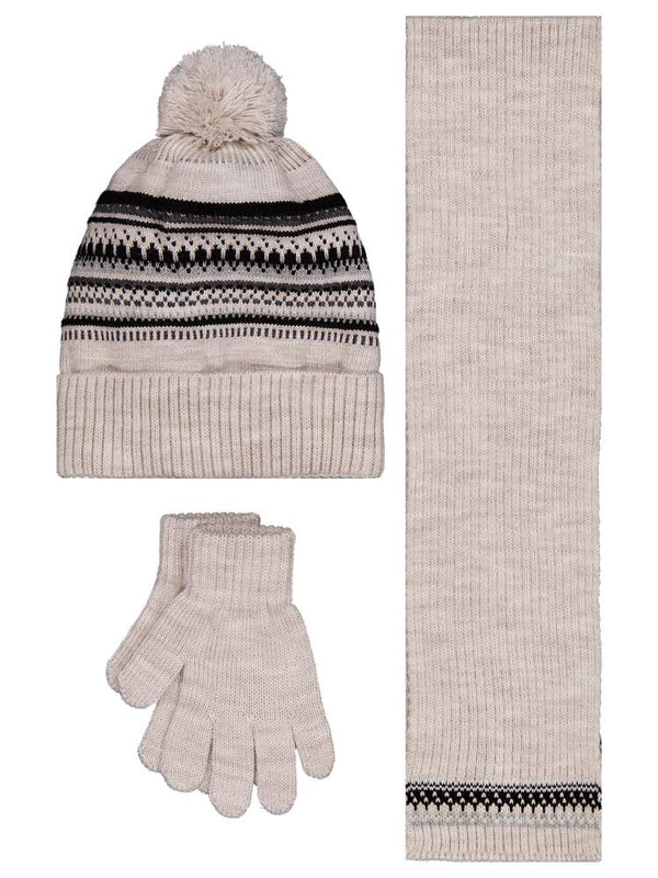 Civil Boys 6-9 Yaş Atkı Bere Eldiven Set - Gri