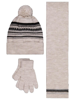 Civil Boys 6-9 Yaş Atkı Bere Eldiven Set - Gri