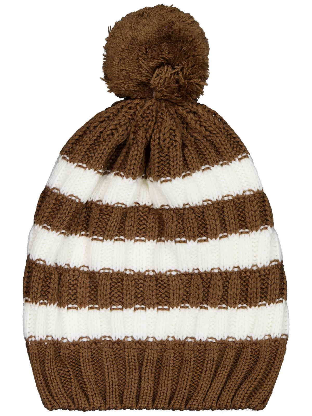 Civil Baby 6-18 Ay Atkı Bere Eldiven Set - Kahverengi