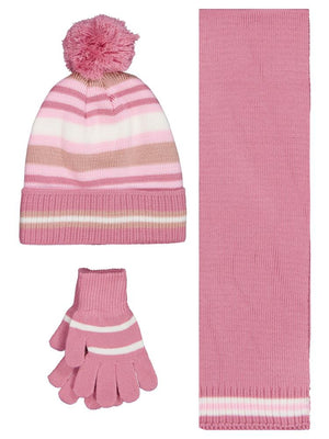 Civil Girls Garson 10-13 Yaş Atkı Bere Eldiven Set - Lila