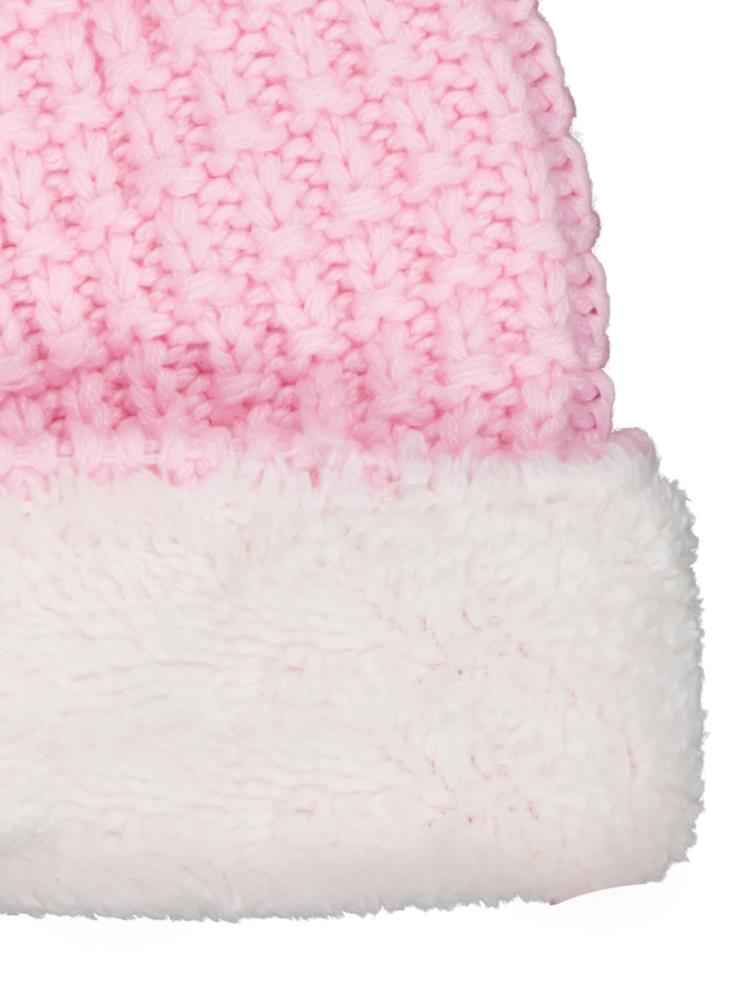 Civil Girls 2-5 Yaş Atkı Bere Eldiven Set - Pembe