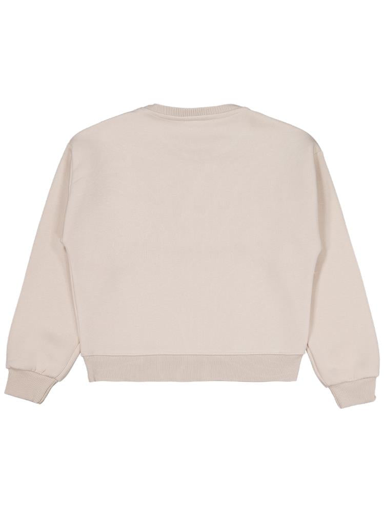 Civil Girls Püsküllü 6-9 Yaş Sweatshirt - Bej