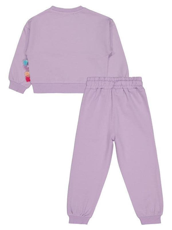 Civil Girls Unicorn Baskılı 2-5 Yaş Eşofman Takımı - Lila