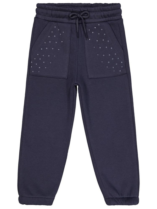 Civil Girls Cepte Taş Baskılı 2-5 Yaş Eşofman Altı - Gri