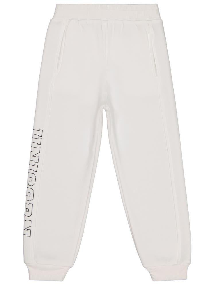 Civil Girls UNİCORN Baskılı 2-5 Yaş Eşofman Altı - Ekru