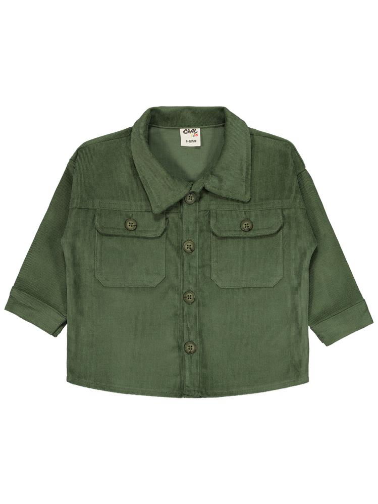 Civil Baby Basic 6-18 Ay Gömlek - Haki