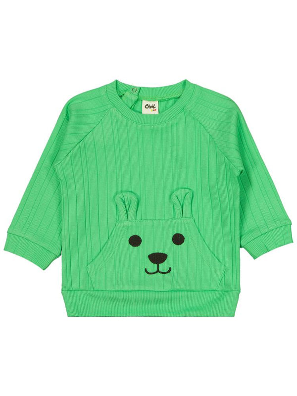 Civil Baby Raporlu Fırçalı Kaşkorse 6-18 Ay Takım - Yeşil