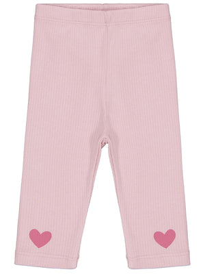 Civil Baby Paça Kalp Baskılı 6-18 Ay Tek Alt Bebe - Pembe