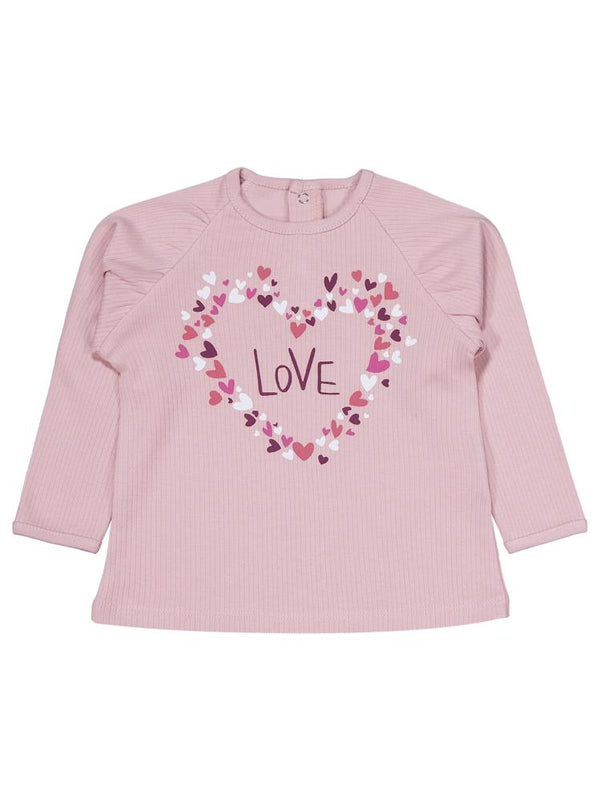 Civil Baby Çiçek Love Baskılı 6-18 Ay Takım - Pembe