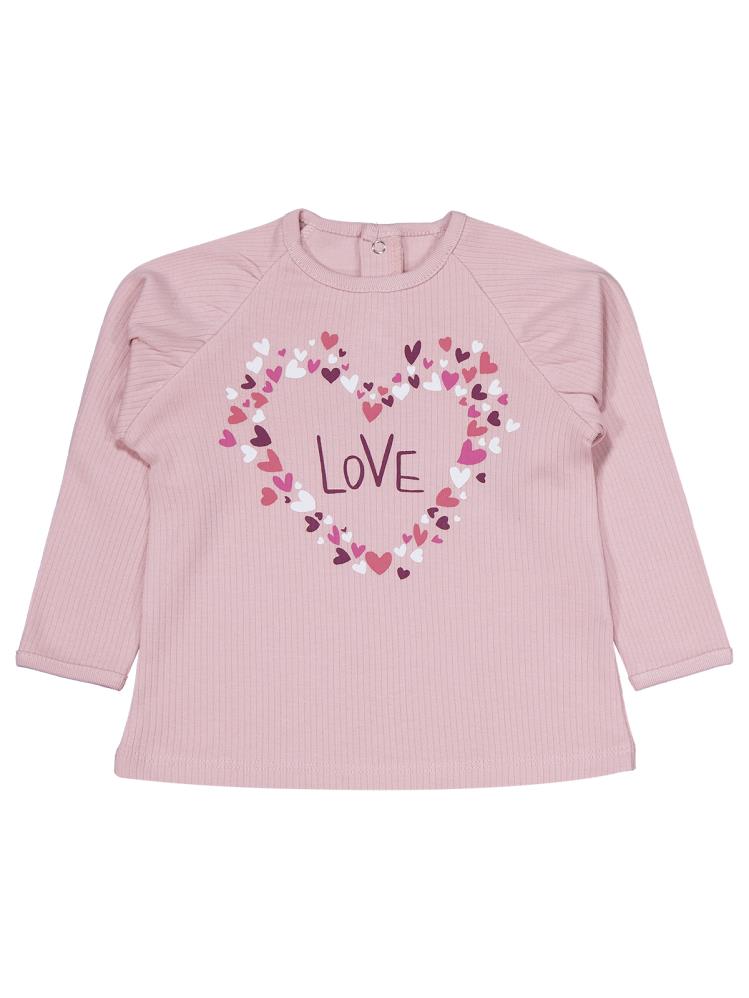 Civil Baby Çiçek Love Baskılı 6-18 Ay Takım - Pembe