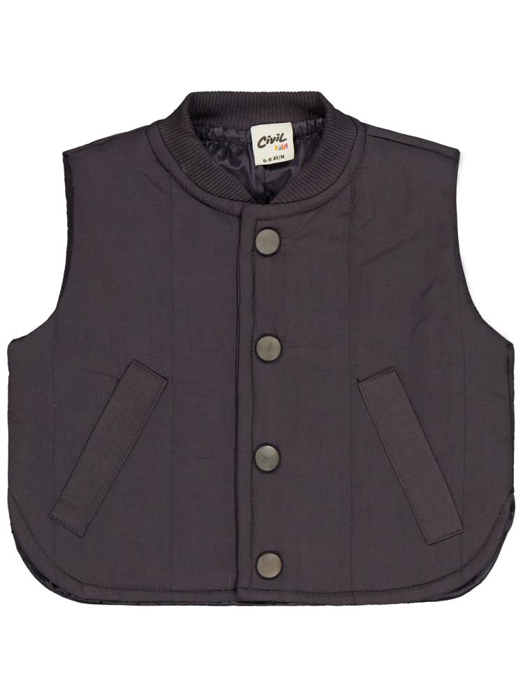 Civil Baby Basic 6-18 Ay Yelek - Gri